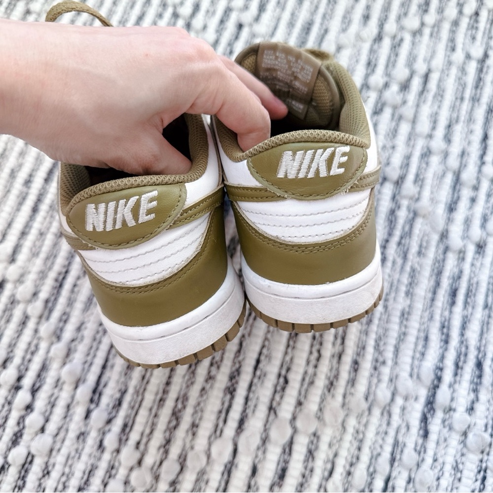 Nike Women’s Low Top Sneakers in Olive Green and White - Picture 7 of 10
